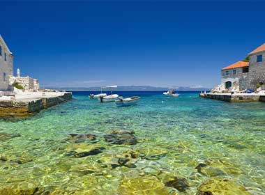 A lovely blue bay on Lastovo Island