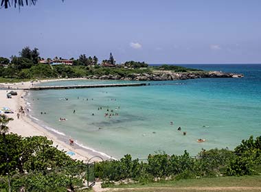 best beaches in cuba watersports in a cove playa jibicoa