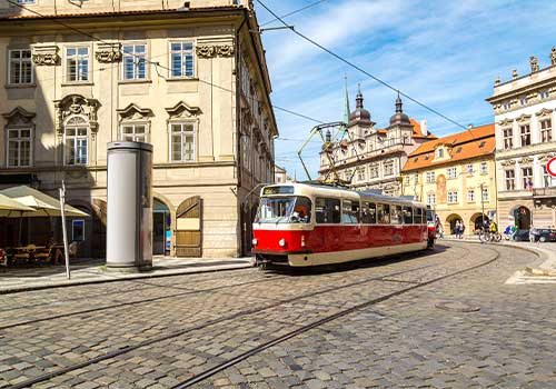 image Prague with the tram