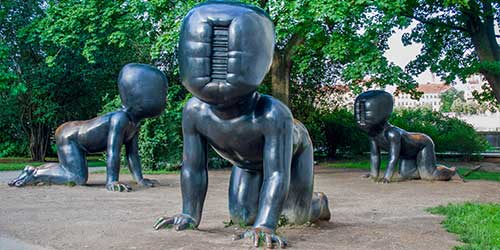 Image showing the statue babies in Prague