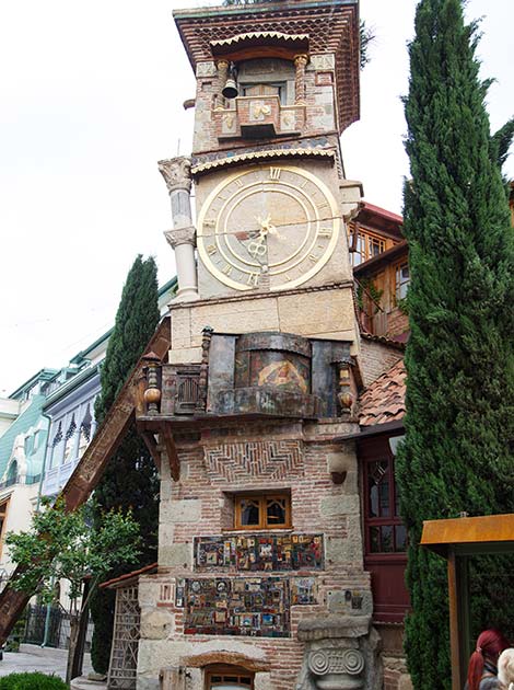 beautiful ancient old architecture in capital city of georgia tbilisi