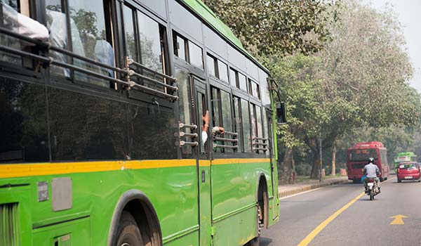 travelling by local bus in india