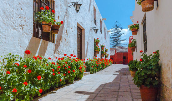 Arequipa's monastery is incredibly quaint and picturesque