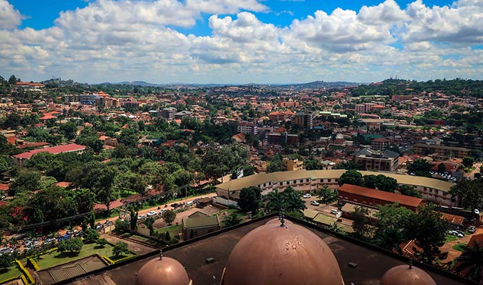 view of kampala the capital city of uganda