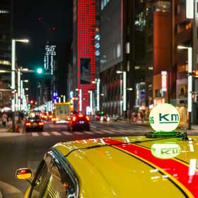 taxi is a quick and useful method of transport in japan