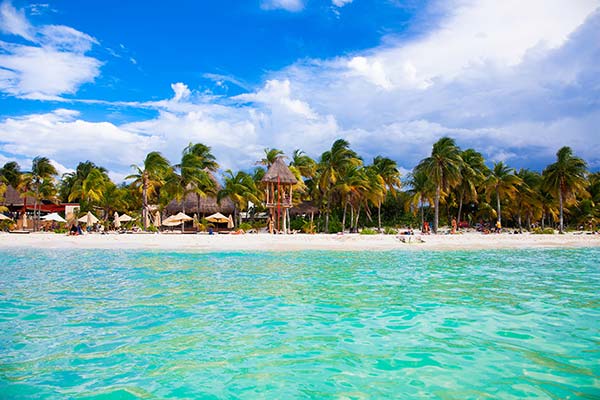 Norten beach on colorful Isla Mujeres island near Cancun in Mexico best time to visit mexicos beaches