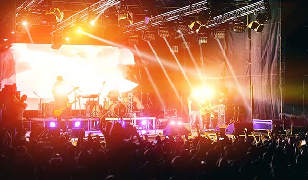 a rock band on stage playing a concert for the rockin daisies festival in south africa