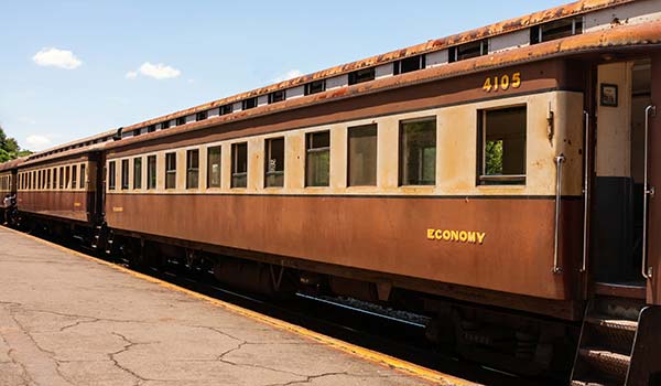 travelling by train in Zimbabwe