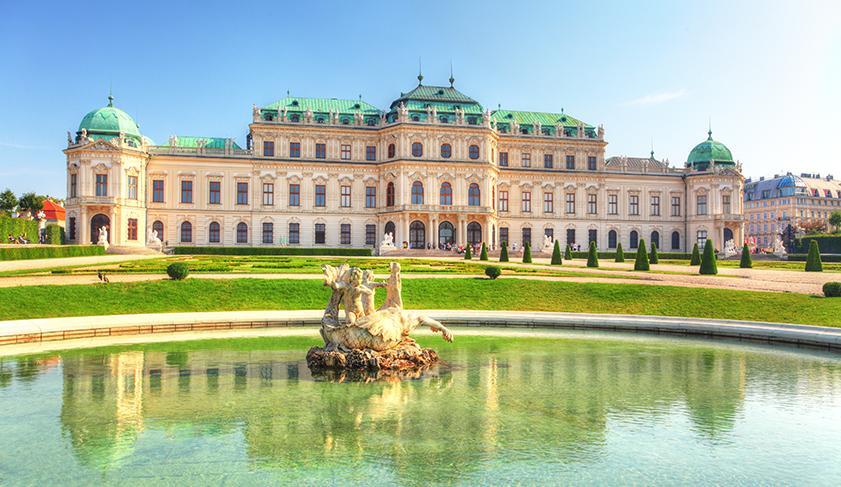 Belvedere Palace in Vienna, Austria