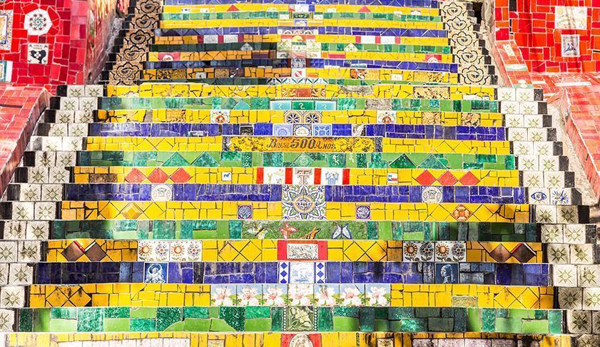 The Selaron Steps in Rio de Janeiro, Brazil