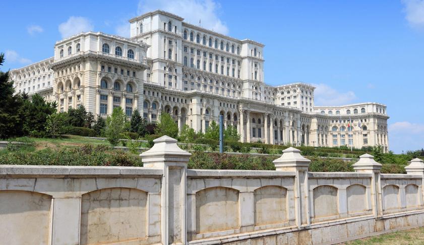 The Houses of Parliament in Bucharest, Romania