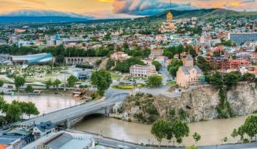 Tbilisi At Sunset