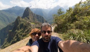 A couple at Machu Picchu, Peru